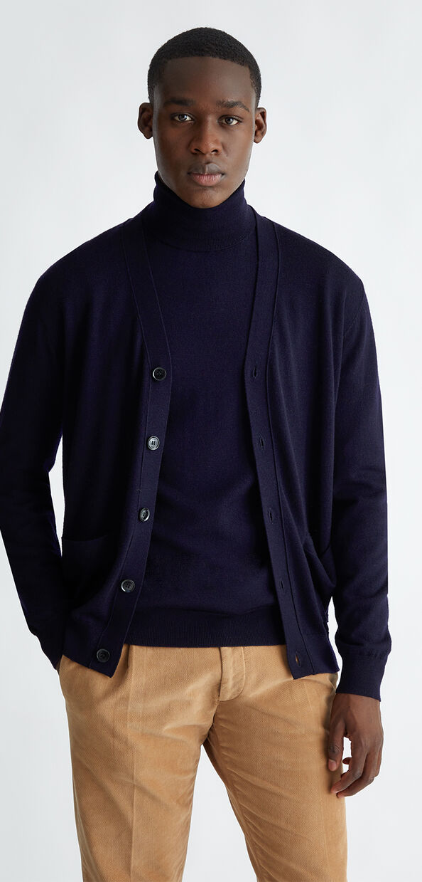 Liu Jo Cardigan blu in lana