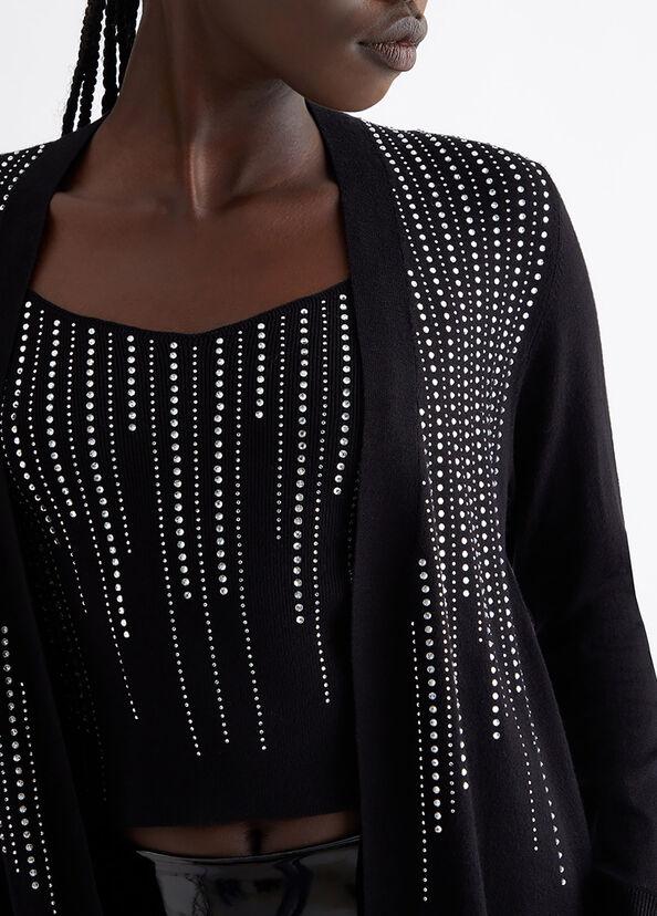 Liu Jo Cardigan Con Strass Dégradé