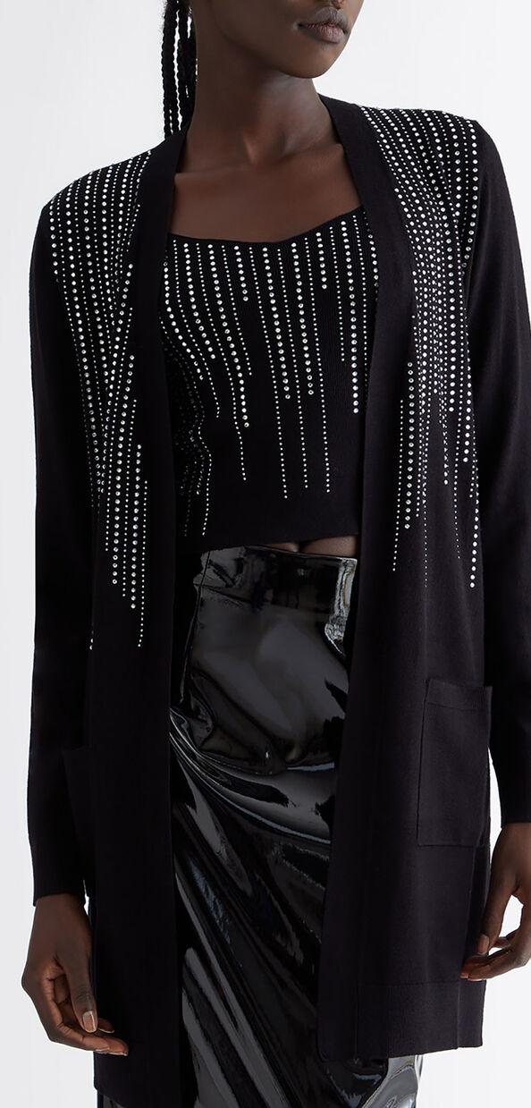 Liu Jo Cardigan con strass dégradé