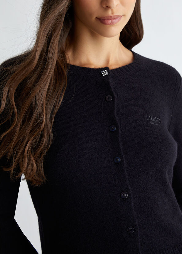 Liu Jo Cardigan In Lana E Alpaca