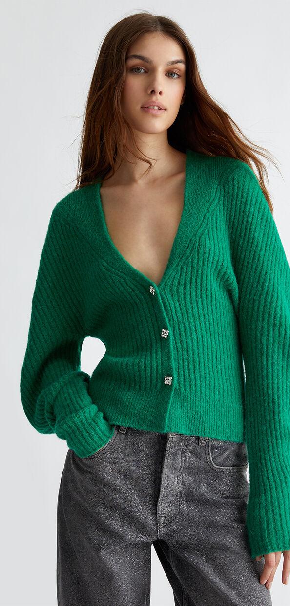 Liu Jo Cardigan in misto lana a coste