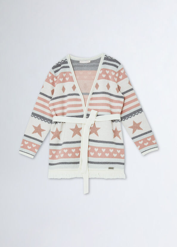 Liu Jo Cardigan In Misto Lana Jacquard