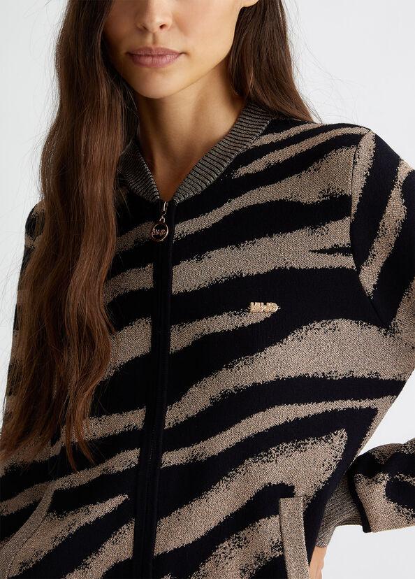 Liu Jo Cardigan Jacquard Con Zip