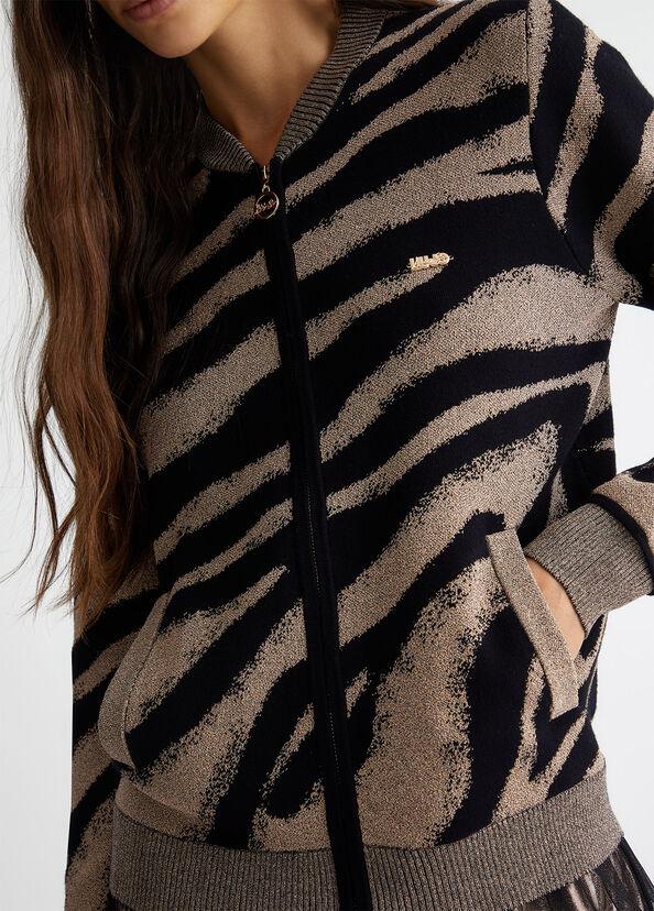 Liu Jo Cardigan Jacquard Con Zip