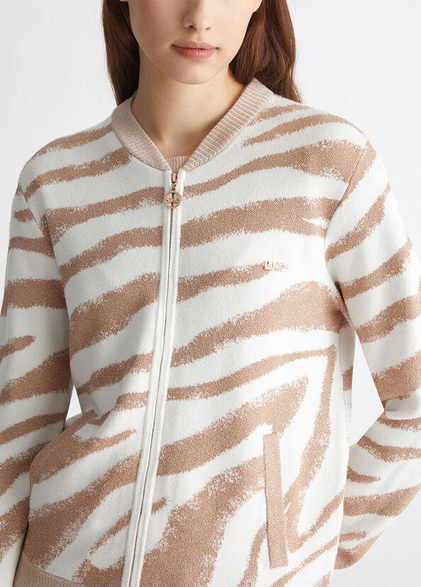 Liu Jo Cardigan Jacquard Con Zip