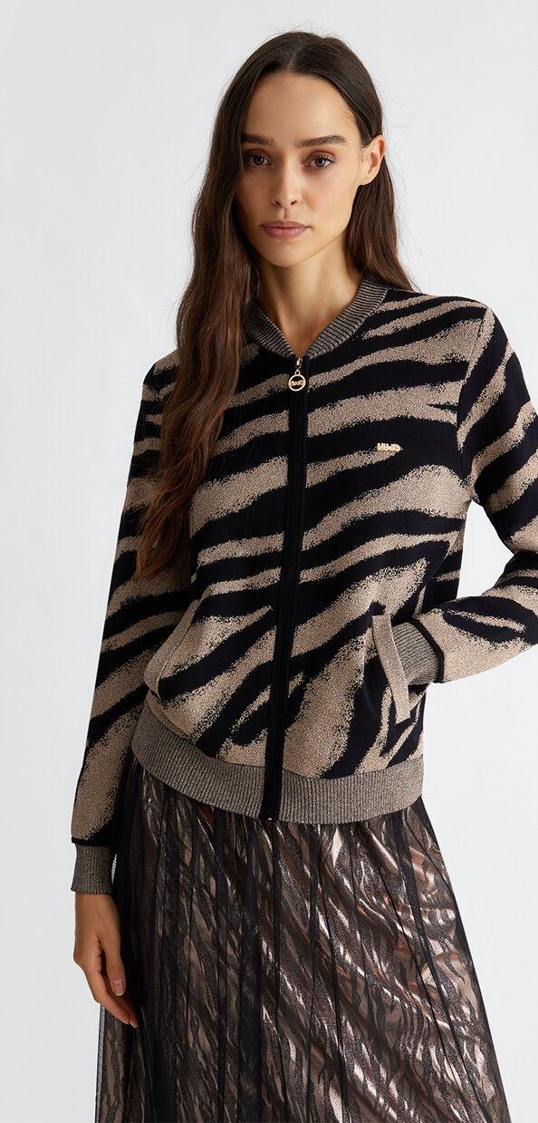 Liu Jo Cardigan jacquard con zip