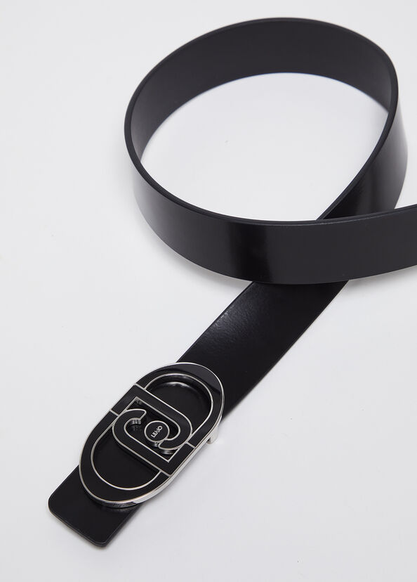 Liu Jo Cintura In Pelle Con Logo