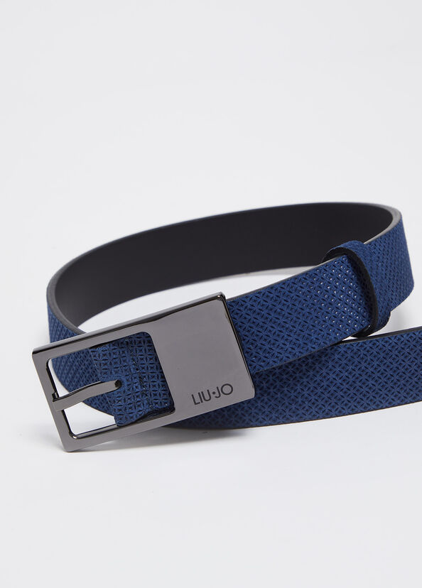 Liu Jo Cintura In Pelle Con Logo