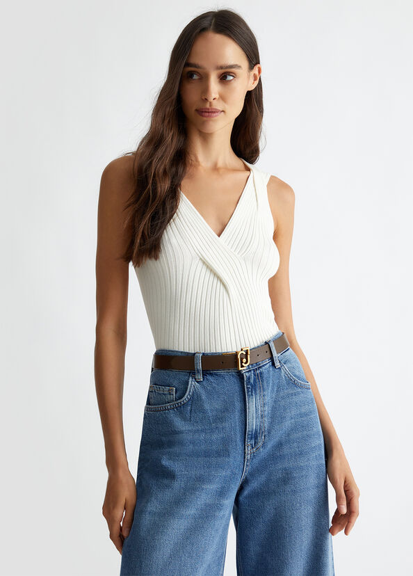 Liu Jo Cintura Reversibile Con Fibbia Logata