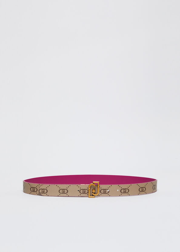 Liu Jo Cintura Reversibile Con Fibbia Logata