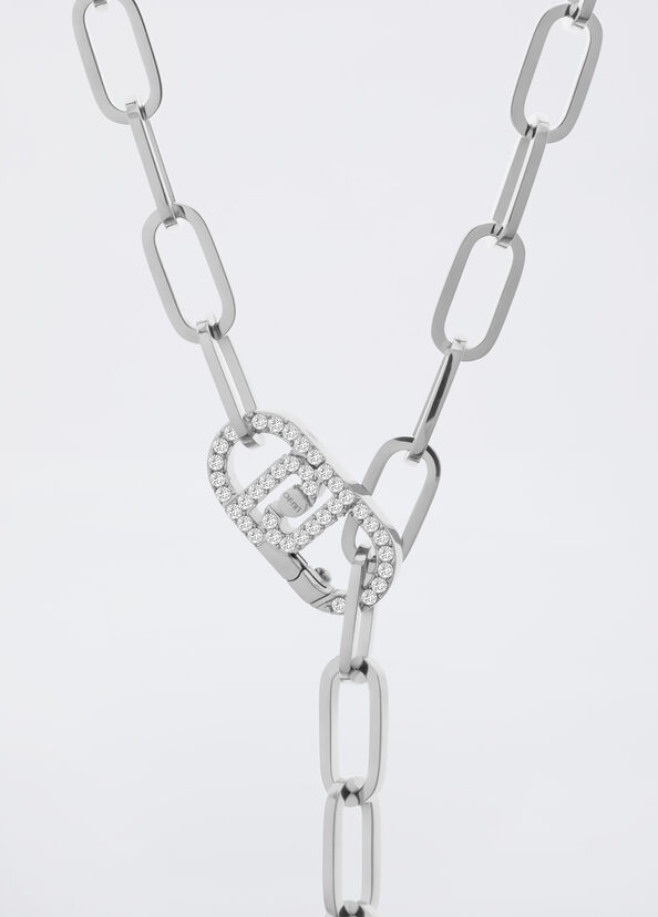 Liu Jo Collana Monogram Con Brill