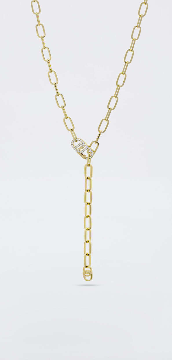 Liu Jo Collana monogram con brill