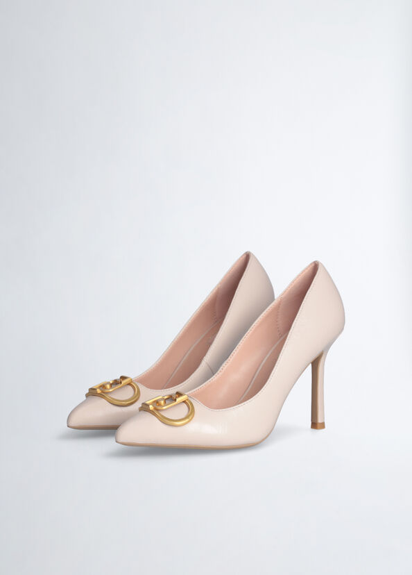 Liu Jo Décolleté Avorio Con Maxi Logo