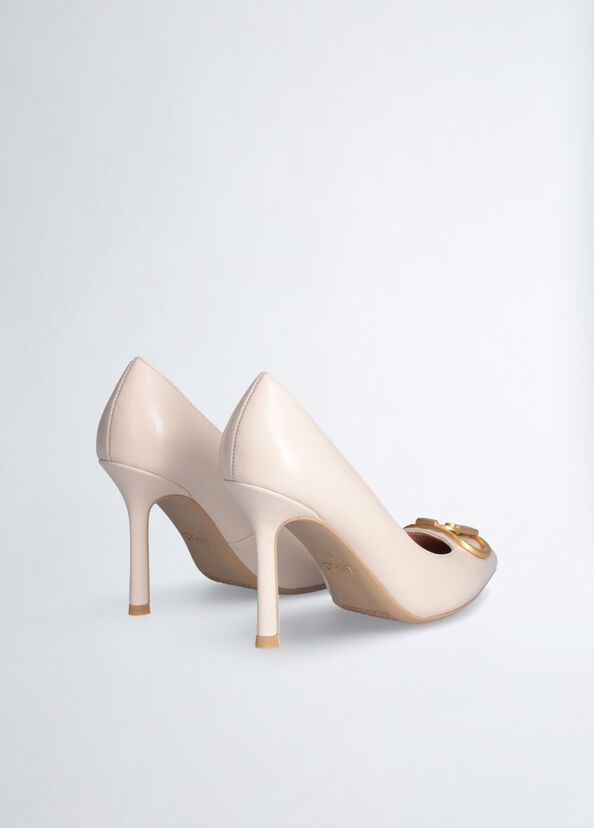 Liu Jo Décolleté Avorio Con Maxi Logo