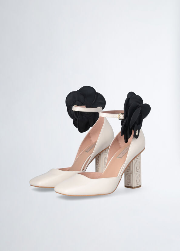 Liu Jo Décolleté Bianche Con Fiore