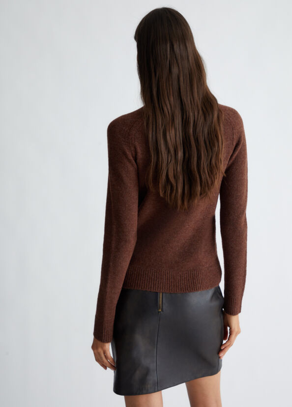 Liu Jo Dolcevita In Misto Lana Con Logo