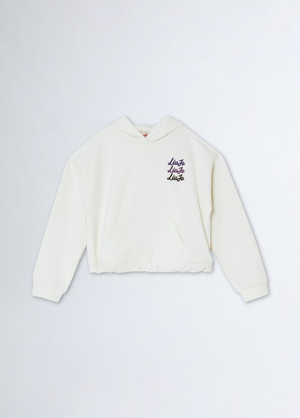Liu Jo Felpa Con Cappuccio E Logo