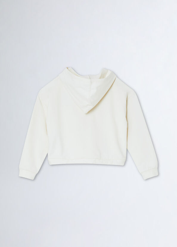 Liu Jo Felpa Con Cappuccio E Logo