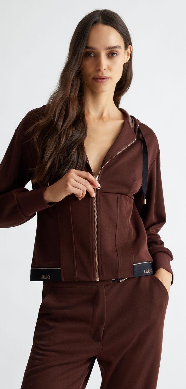 Liu Jo Felpa con cappuccio e zip