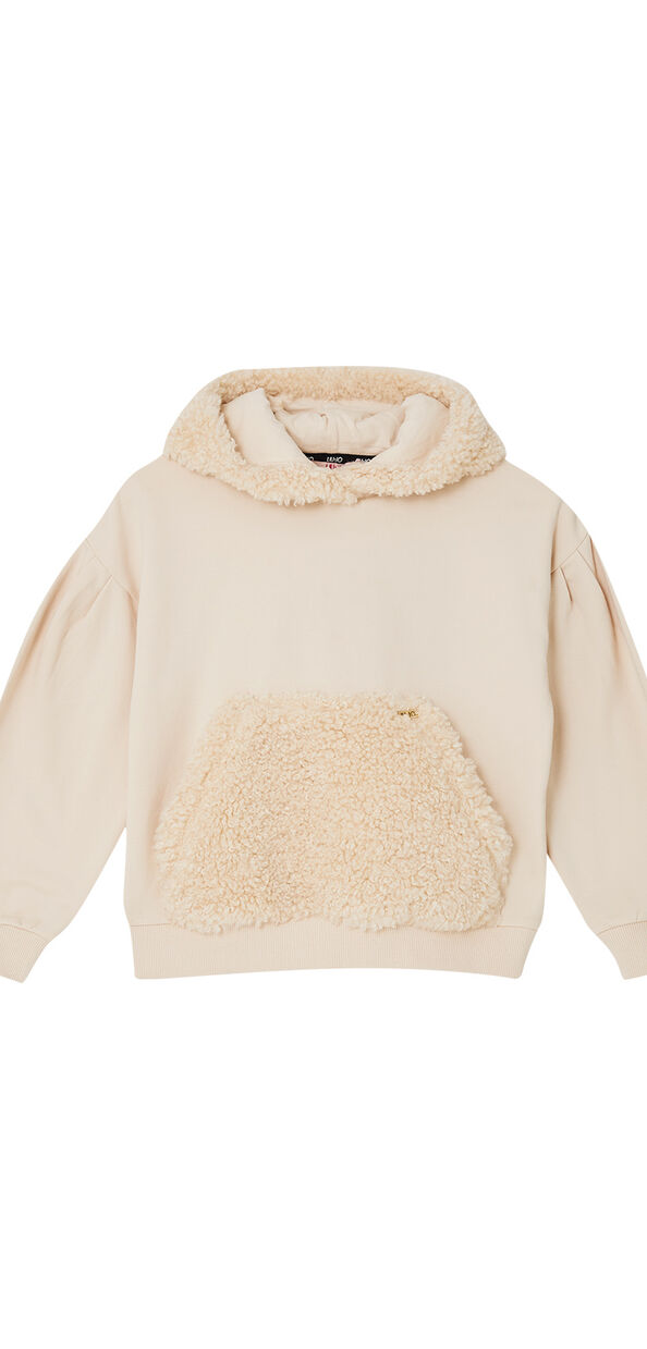 Liu Jo Felpa con dettagli effetto peluche