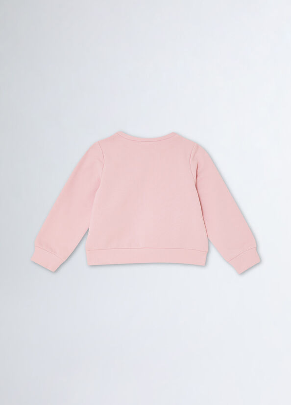 Liu Jo Felpa Con Logo E Strass