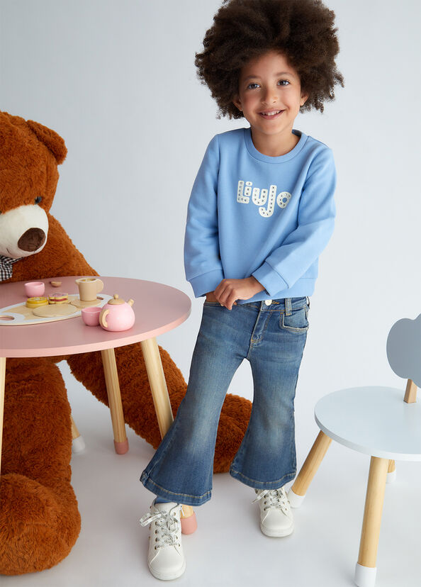 Liu Jo Felpa Con Logo E Strass