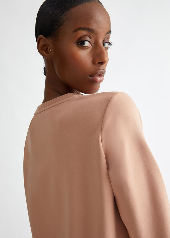 Liu Jo Felpa Con Logo E Strass