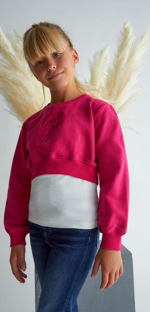 Liu Jo Felpa con logo ricamato