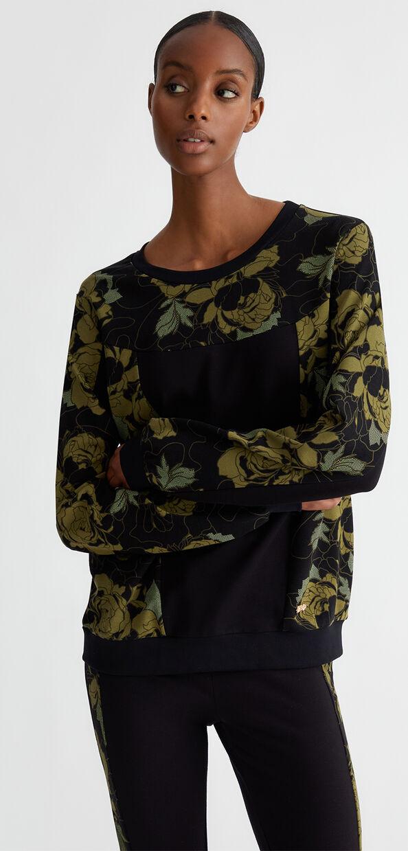 Liu Jo Felpa con stampa floreale