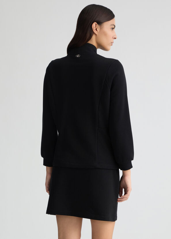 Liu Jo Felpa Con Zip E Strass