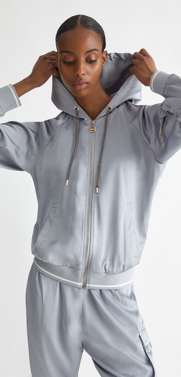 Liu Jo Felpa in raso con cappuccio