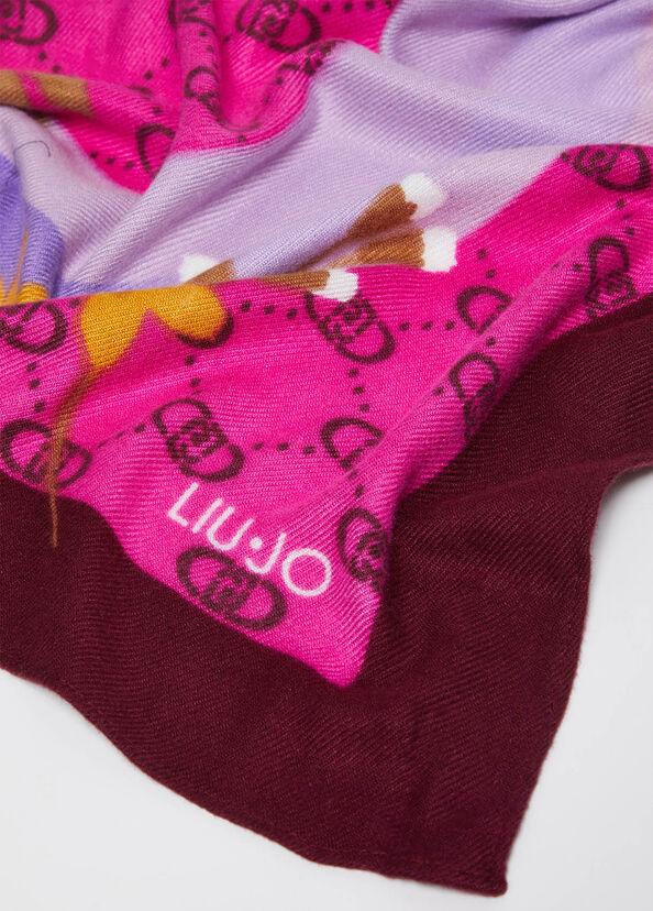 Liu Jo Foulard Floreale Con Logo