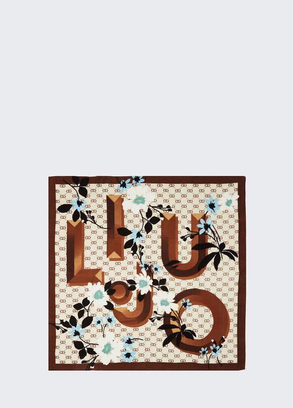 Liu Jo Foulard Floreale Con Logo