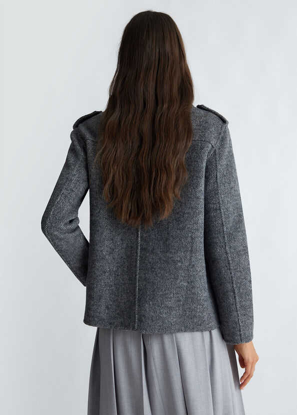 Liu Jo Giacca Biker In Misto Lana