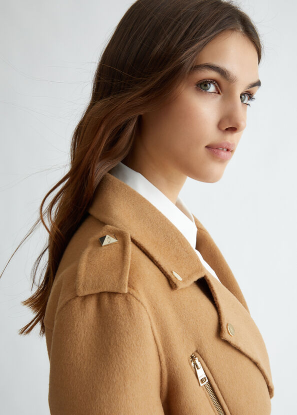 Liu Jo Giacca Biker In Misto Lana