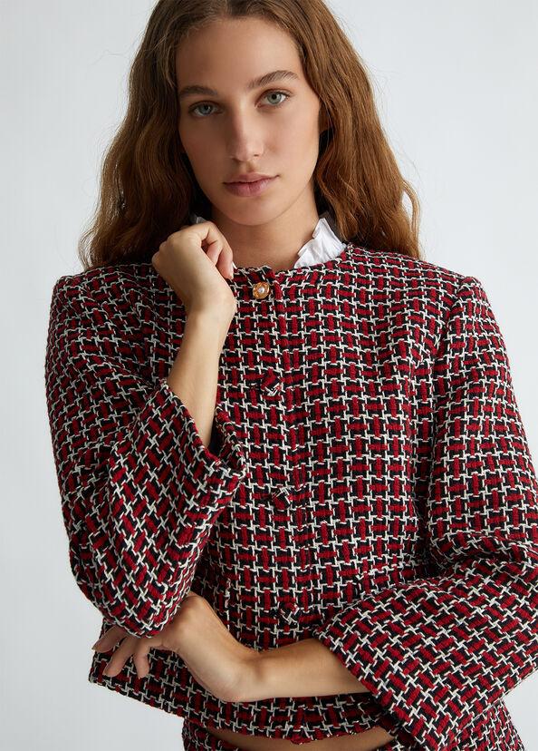 Liu Jo Giacca In Tweed Con Colletto