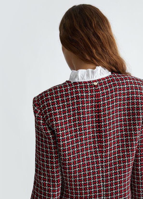 Liu Jo Giacca In Tweed Con Colletto