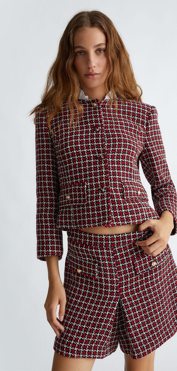 Liu Jo Giacca in tweed con colletto