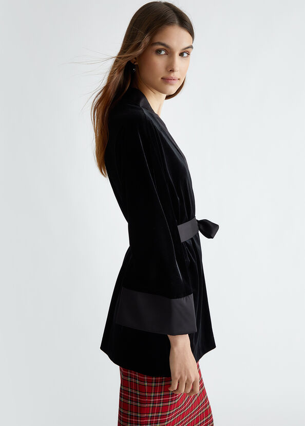 Liu Jo Giacca Kimono In Velluto