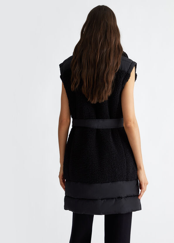 Liu Jo Giaccone In Teddy E Nylon Trapuntato