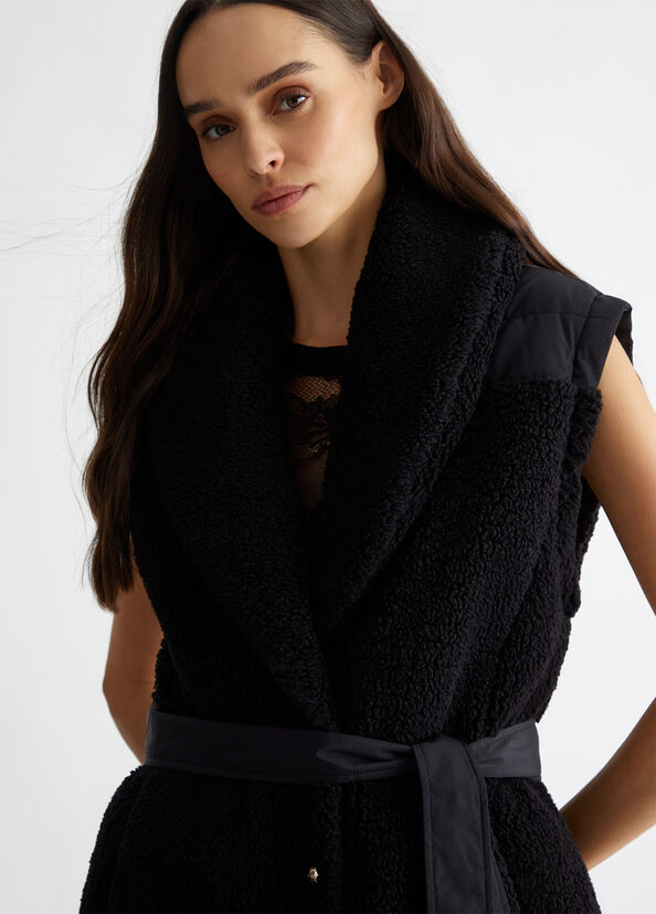 Liu Jo Giaccone In Teddy E Nylon Trapuntato