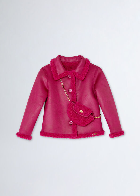 Liu Jo Giaccone Reversibile In Teddy Con Borsa