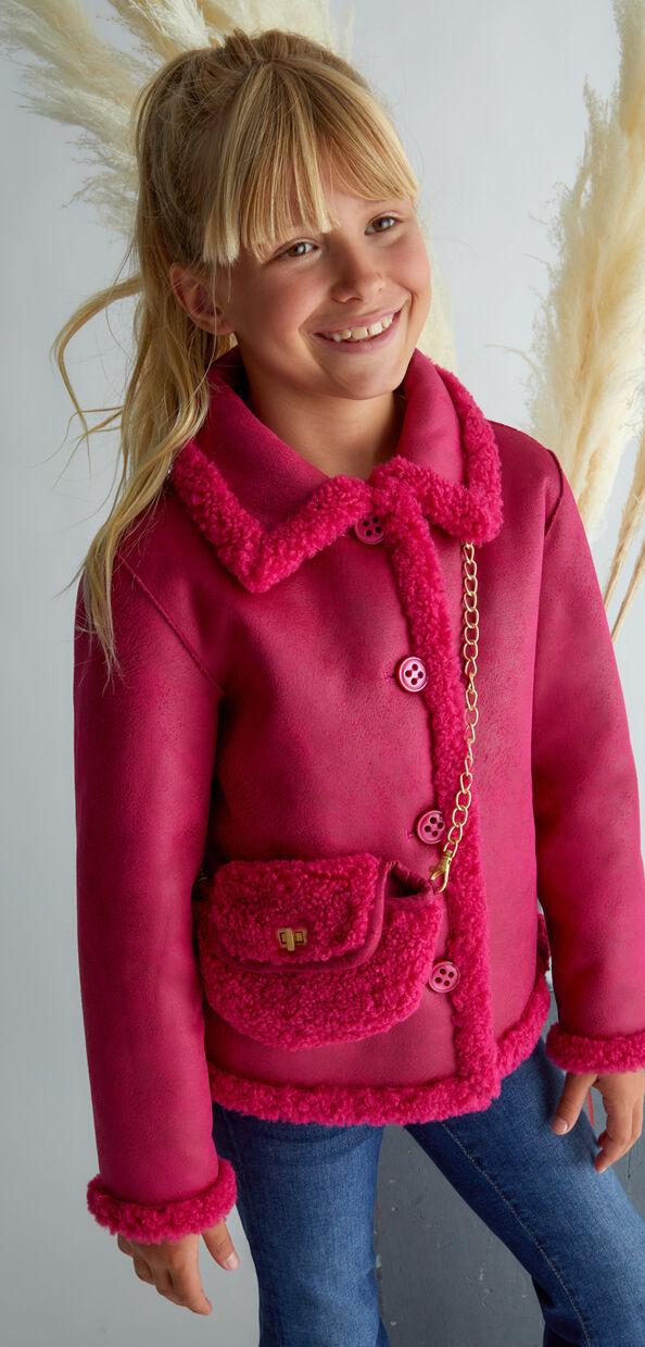 Liu Jo Giaccone reversibile in teddy con borsa