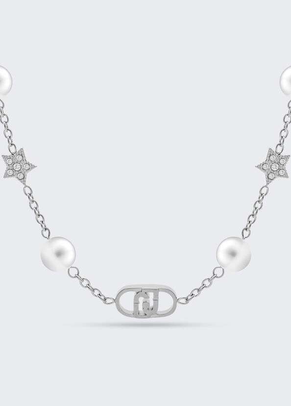 Liu Jo Girocollo Con Perle Sintetiche