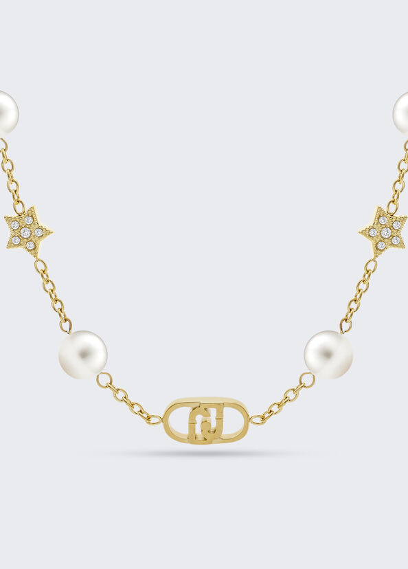 Liu Jo Girocollo Con Perle Sintetiche