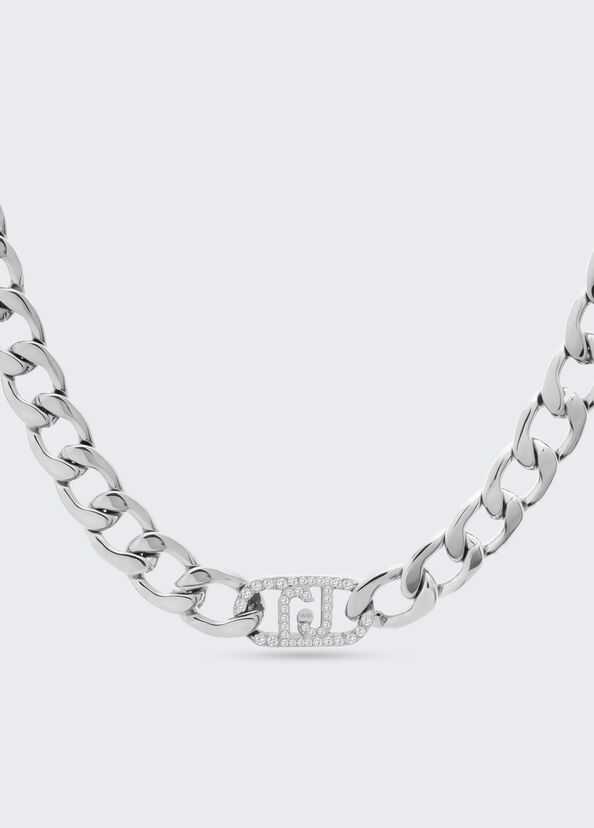 Liu Jo Girocollo Monogram Con Brill