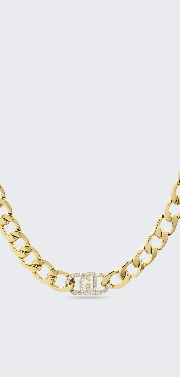 Liu Jo Girocollo monogram con brill