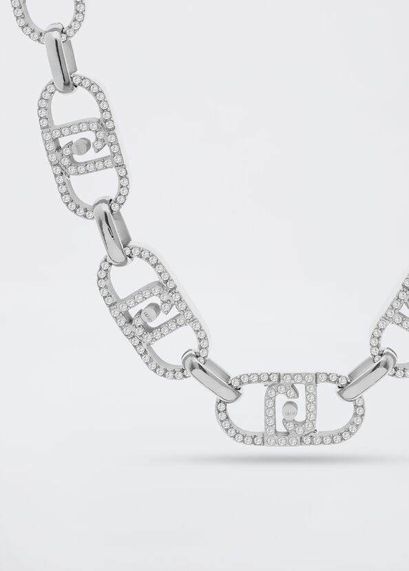 Liu Jo Girocollo Monogram Con Brill