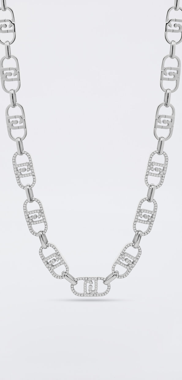 Liu Jo Girocollo monogram con brill