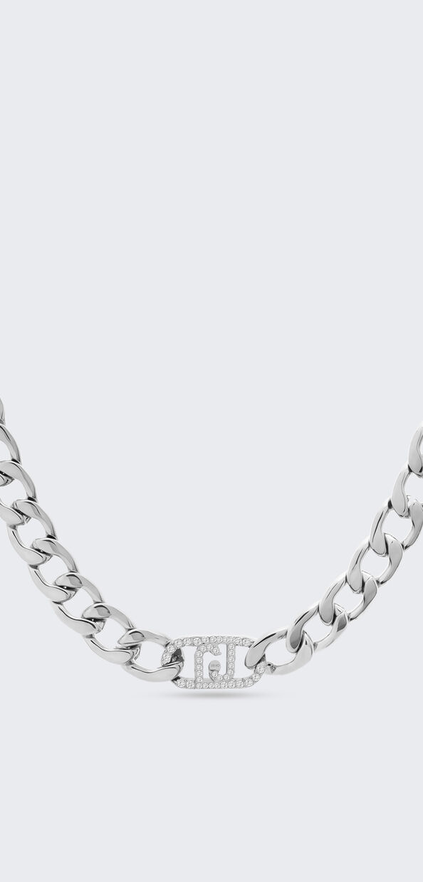 Liu Jo Girocollo monogram con brill